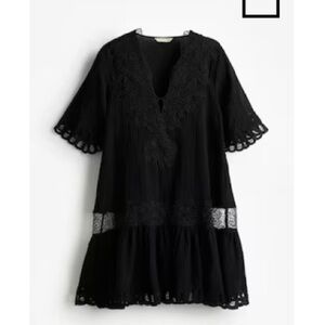 H&M Black Lace Mini Dress size XXL